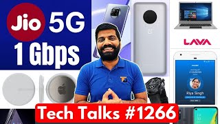 Tech Talks 1266  Jio 5G 1Gbps Launch OnePlus 9 Launch Redmi Note 10 Lava Laptops Oppo A33 2020 [upl. by Assereht789]