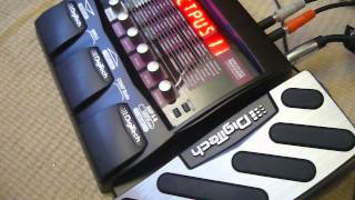 Digitech BP355 bass multi effects with BARITONE guitar [upl. by Ailices785]