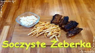 Soczyste żeberka z Frytkami i surówka Colesław  😋🤗👩‍🍳 [upl. by Kimber638]