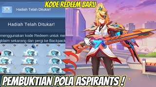 KODE REDEEM ML GRATIS amp PEMBUKTIAN GACHA BANYAK AKUN ASPIRANTS DEMI PEMBUKTIAN POLA 40X DRAW [upl. by Annice701]