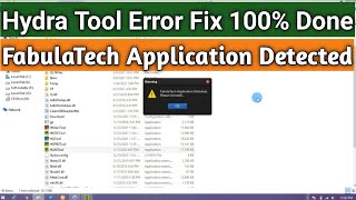 Hydra Tool FabulaTech Application Detected Error 100 Done  Fabulatech Application Detected Fix [upl. by Archle]