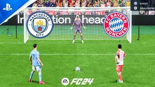 Manchester City vs Bayern Munich  Ronaldo vs Messi  UCL FINAL  FC 24 Penalty Shootout  PS5 [upl. by Karlotte]