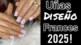 UÑAS FRANCES ELEGANTES 💅🦋 DISEÑOS NAILS FRANCESAS [upl. by Torhert]