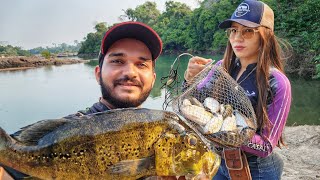 FIZEMOS UM PORTO NOVO NA FAZENDA PARA O GADO BEBER AGUA E PEGAMOS MUITOS PEIXES NELE [upl. by Jazmin]