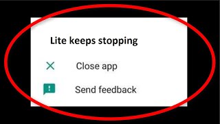 Fix Facebook Lite Keeps Stopping Android  Fix Facebook Lite Not Open Problem Android [upl. by Gnaoh996]