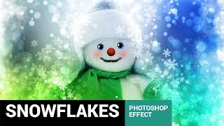 Celebratum 2  Christmas Snowflakes Photoshop Action Tutorial [upl. by Yrek]