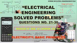 1001 EE SOLVED PROBLEMS  ELECTRICITY BASIC PRINCIPLES  QUESTIONS NO 2130 [upl. by Kahl]