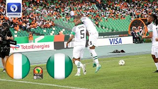 Super Eagles Beat Host Ivory Coast To Boost AFCON Credibility  More  Sports Tonight [upl. by Ecnarwal]