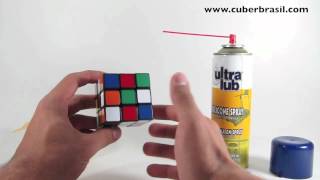 Como lubrificar um Cubo Mágico [upl. by Yankee]