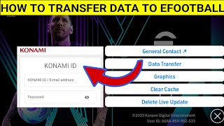 How To Link Konami ID To eFootball 2025 Mobile  How To Transfer Data From eFootball 2024 [upl. by Cly604]