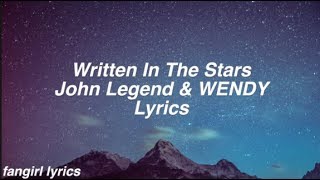 John Legend amp WENDY  Written In The Stars  Piano Karaoke  Sing Along Cover with Lyrics [upl. by Zebada]