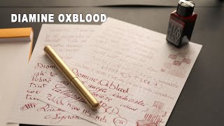 Inchiostro Diamine Oxblood  Full test amp review [upl. by Adna880]