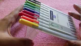 Staedtler Triplus Fineliner pens set [upl. by Nesbitt]