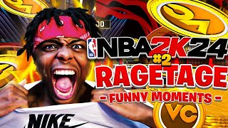 Wavy Mello HILARIOUS RAGETAGE amp FUNNY MOMENTS 2  NBA 2K24 [upl. by Slotnick572]