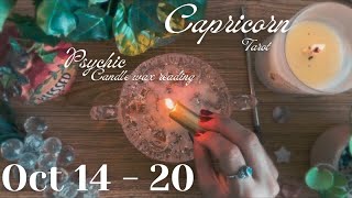 C A P R I C O R N • oct 14th20th psychic candle amp tarot weekly reading [upl. by Susette]