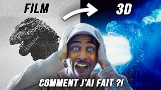 7 MINUTES POUR FAIRE UN FILM EN 3D GODZILLA 😱 [upl. by Yelssew]