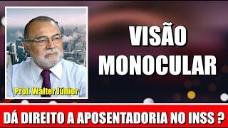 APOSENTADORIA POR INVALIDEZ DO INSS POR VISÃƒO MONOCULAR [upl. by Arno862]