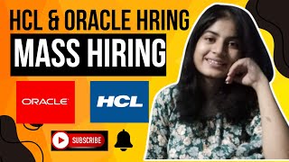 Latest off campus hiring  HCL amp ORACLE Hiring  02 Year of experience  Dont Miss it ❤ [upl. by Snevets247]