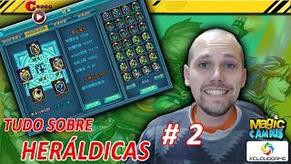 Tutorial Heráldicas Parte 2  Drop List das Medalhas e Como Ativar o Bônus  Magic Campus Brasil [upl. by Seerdi]