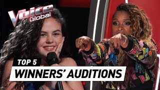 BEST WINNERS’ AUDITIONS in The Voice Worldwide [upl. by Isahella]