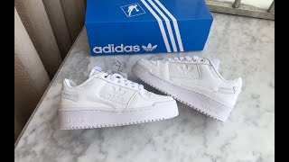 Adidas Forum Bold Triple White Review [upl. by Immot154]