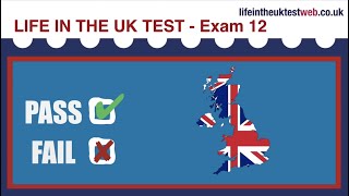 🇬🇧 Life in the UK Test 2024  EXAM 12 UPDATED  British Citizenship practice tests 🇬🇧 [upl. by Porty]