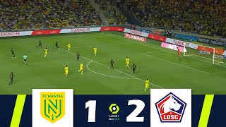 Nantes contre Lille 12  Ligue 1 Uber Eats 202324  Résumé de Match [upl. by Olimpia]