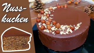 Haselnusskuchen ohne Mehl  herbstlicher Nusskuchen  schnell gemacht und super saftig [upl. by Ahsiemaj80]