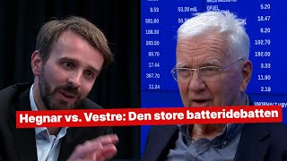 Hegnar vs Vestre Den store batteridebatten [upl. by Ihsoyim104]