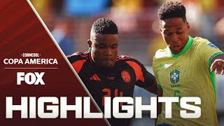 Brazil vs Colombia Highlights  2024 Copa América [upl. by Gardol]