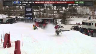 X Games Aspen Levi Lavallee Wins Gold in Snowmobile Speed and Style [upl. by Ylrak]