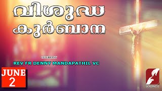 SUNDAY HOLY MASS LIVE  6 AM 2 JUN 2024FR DENNY MANDAPATHIL VCMALAYALAM QURBANATODAYGOODNESS TV [upl. by Grantland]