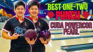 BEST ONETWO PUNCH  Columbia 300 Cuda PowerCor Pearl  Bowling Ball Review [upl. by Eicnahc42]