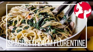 Spaghetti zalm Florentine  OhMyFoodness [upl. by Lynette]