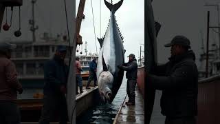 RecordBreaking Giant Tuna Caught by Fishermen 🐟🎣 fishing animals viralvideo [upl. by Adnirak967]