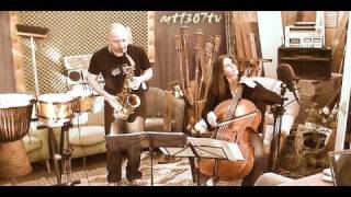 Siciliana Bach  Tevet Sela sax amp Polina Borstein cello [upl. by Eenehs]