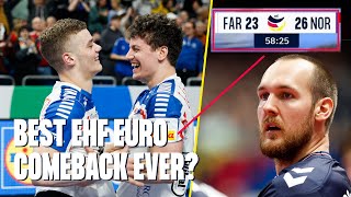 Crazy ending of the match 🤯  Faroe Islands vs Norway  Mens EHF EURO 2024 [upl. by Luwana84]