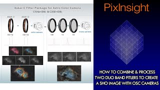 HOW TO Combine Data For SHO On OSC Cameras Askar C1C2 Filters [upl. by Annairda78]