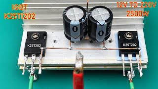 Inverter 12v to 220v 2500w NO IC Inventor 10111 [upl. by Blanka]