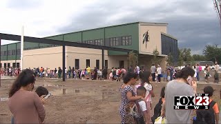 Video Catoosa kicks off school year opens new elementary building [upl. by Ittam]