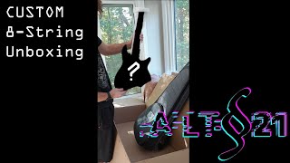 CUSTOM Headless 8string Unboxing  AristidesInstruments H08 [upl. by Yuri]