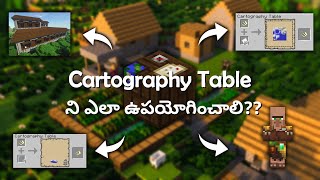 How to Use Cartography Table In Minecraft Telugu  Mr MaXus Minecraft [upl. by Vikky563]