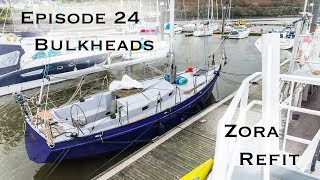 Fitting the Bulkheads  Ep 24  DIY Yacht Build [upl. by Alyos375]