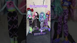 💙💖Monster High G3💜💗Creepover Party Collection Twyla Draculaura Frankie Clawdeen creepoverparty [upl. by Lebasile]