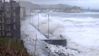 Huge Storm Waves Aberystwyth 3 January 2014  Part 2 [upl. by Nade]