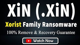 SOLVED ✅ XiN XiN Xorist family ransomware virus – removal and decryption [upl. by Enidanreb]