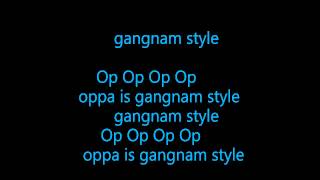 PSY  gangnam style Lyrics English [upl. by Philbrook]