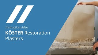 Rising Moisture and Salt Damage Use KÖSTER Restoration Plasters [upl. by Lleval]