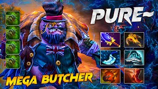 ▶ Pure Pudge Off Lane 734e 10718  Inmortal Top 19 Game Play Dota 2 [upl. by Bloomer986]