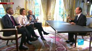 Entretien exclusif de François Hollande avec FRANCE 24 [upl. by Ahsenak]